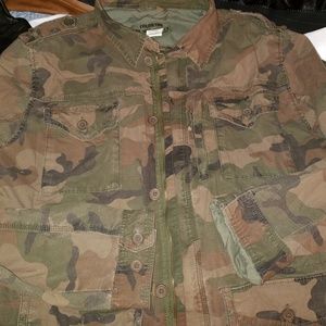 Camo military jacket vintage L